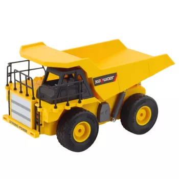 LEAN TOYS nuotoliniu valdymu statybinis savivartis sunkvežimis RC LED šviesos 1:24