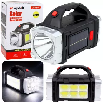 LEAN HB-1678 38W Daugiafunkcinis plataus kampo LED saulės žibintuvėlis