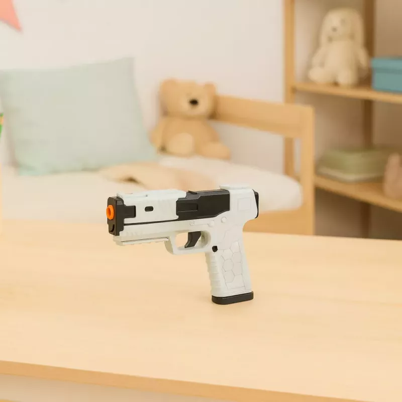 LEAN TOYS šoviniai pistoletui iš putplasčio, 100 vnt., balti
