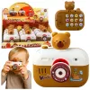 LEAN TOYS Capybara interaktyvus fotoaparato formos projektorius su šviesomis, garsais ir dirželiu