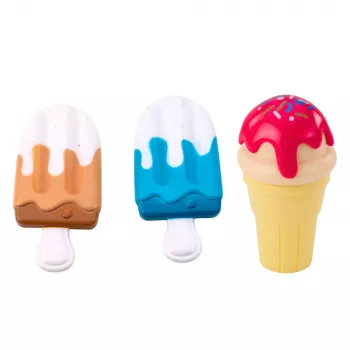 LEAN TOYS Saldumynų rinkinys Ledai vaikams Ledų šaukštas Dėžutė 14 vnt.