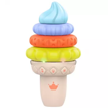 LEAN TOYS Muzikinis ledų edukacinis žaislas su šviesomis ir garsais