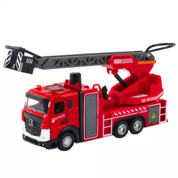 LEAN TOYS Gaisrinis automobilis su vandens purškimu, šviesomis ir garsais