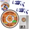 LEAN TOYS Capybara Dartboard Skill Game su Velcro kamuoliukais ir žaisliniais ginklais 73.5 cm