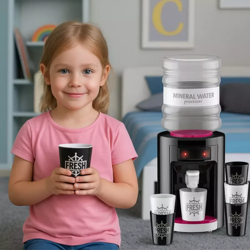 LEAN TOYS Vandens Dozatorius Vaikams su Šviesomis ir Garsais Rožinis