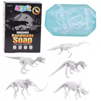 LEAN TOYS 2-in-1 Creative Set: Soap Making, Dinosaurs Excavations