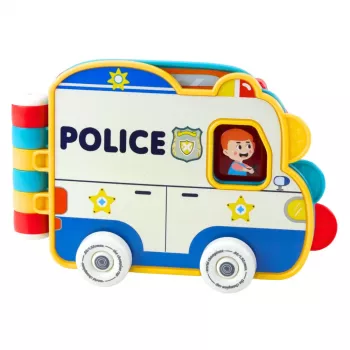 LEAN TOYS Interaktyvi edukacinė knygelė Transporto priemonės Šviesos Garsai Judantys elementai