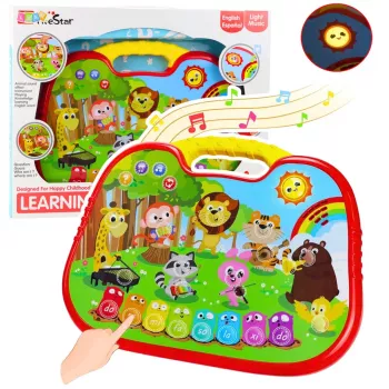 LEAN TOYS Interactive Educational Board Animal World Instruments Piano