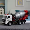 LEAN TOYS Betono maišyklė statybinė mašina su metaline kabina, besisukančiu būgnu, šviesomis ir garsais