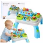 LEAN TOYS Interaktyvus mokomasis stalelis mažyliams su garso moduliais