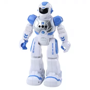 LEAN TOYS nuotoliniu valdymu mokomasis robotas RC kalbantis šokantis su šviesomis ir garsais mėlynas