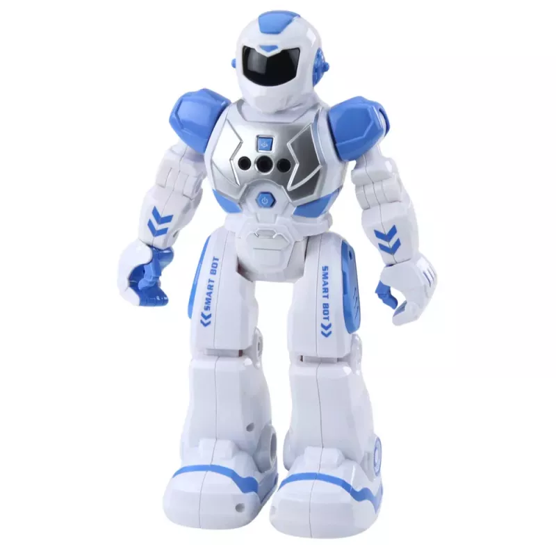 LEAN TOYS nuotoliniu valdymu mokomasis robotas RC kalbantis šokantis su šviesomis ir garsais mėlynas