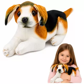 LEAN TOYS Minkštas žaislas Biglis, 25 cm