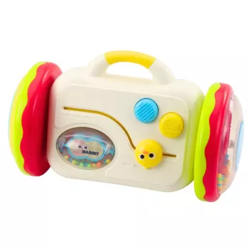 LEAN TOYS Escape Mirror interaktyvus lavinamasis žaislas kūdikiams su barškučiu