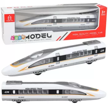 LEAN TOYS High Speed Express Train su atsidarančiomis durimis, varikliu, šviesomis ir garsu