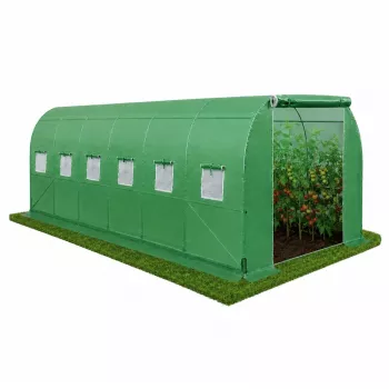 LEAN Foil Tunnel Garden Vegetable Greenhouse PRO Frame 25MM 6x3x2M 18M²