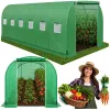 LEAN Polytunnel Garden Greenhouse for Vegetables PRO Frame 25 mm 8 x 3 x 2 m 24 m²
