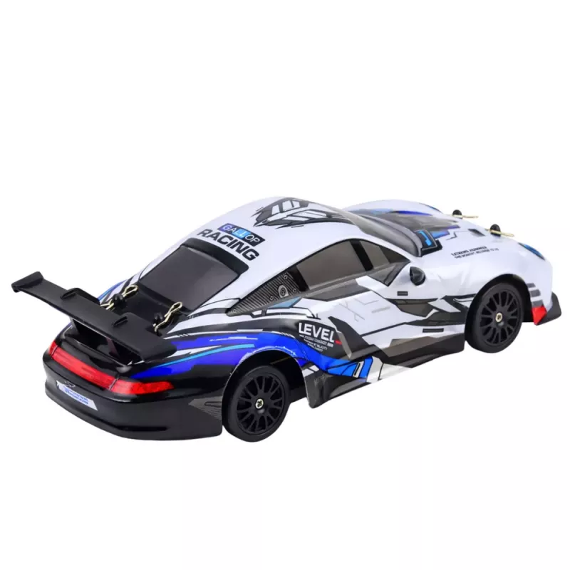 LEAN TOYS Nuotoliniu valdymu driftinis automobilis RC su keičiamais ratais 4WD mėlynas 1:24