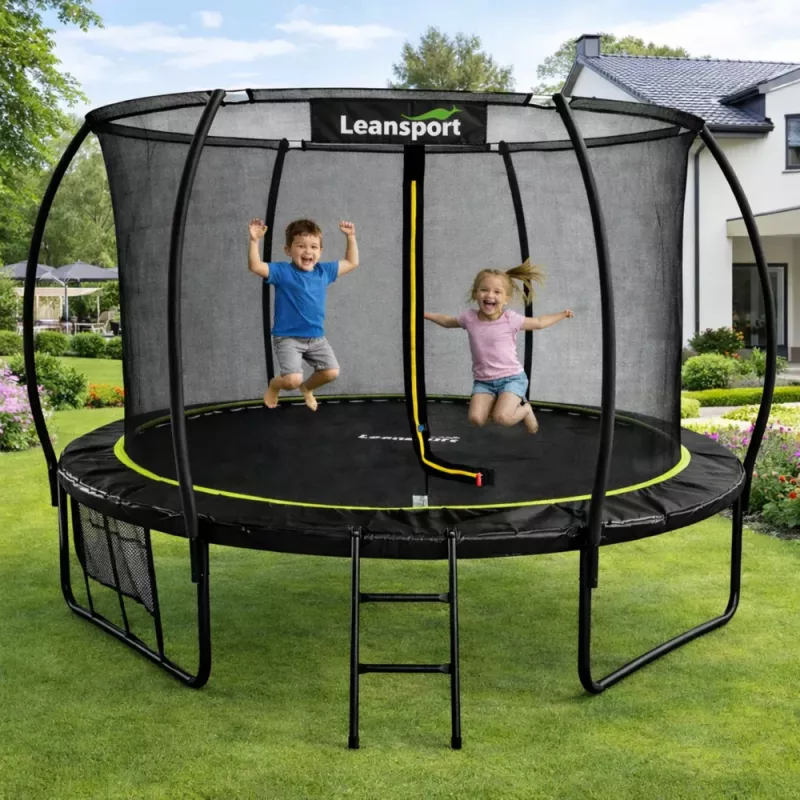 LEAN SPORT LEAN Sodo batutas su vidiniu tinklu Juodas ir Žalias 252CM 8FT