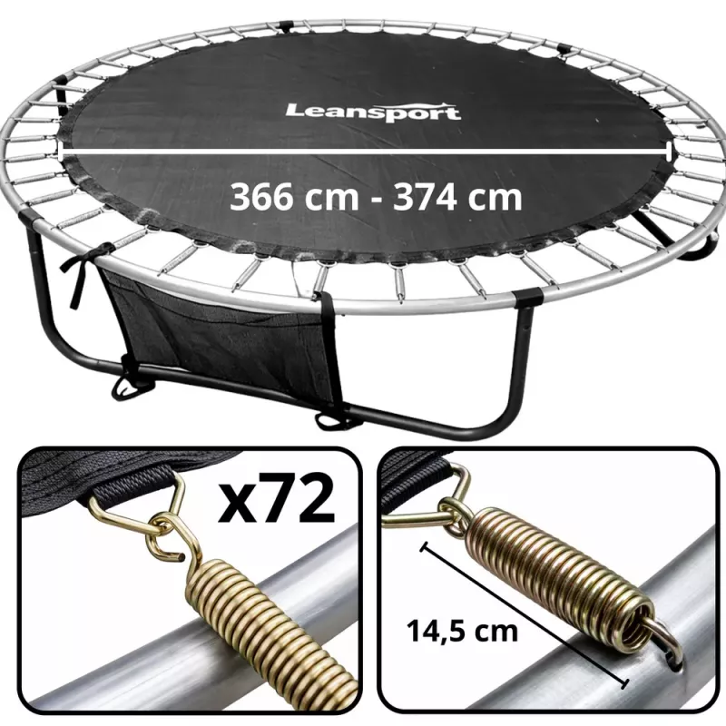 LEAN Trampoline šuolių kilimėlis, atsarginė dalis 366-374 cm 12FT