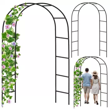 LEAN Metal Garden Pergola for Plants, Support for Climbers, Arch 240x140 cm
