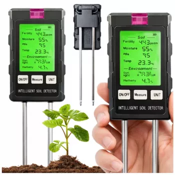 LEAN Plant Moisture Meter Soil Hygrometer 6in1 Temperature Light PH