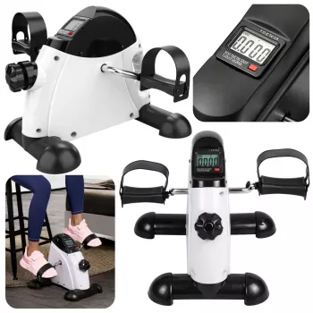 LEAN Mini Exercise Bike Reabilitacinis Dviračio Treniruoklis Raukšlėms ir Kojoms su LCD Ekranu