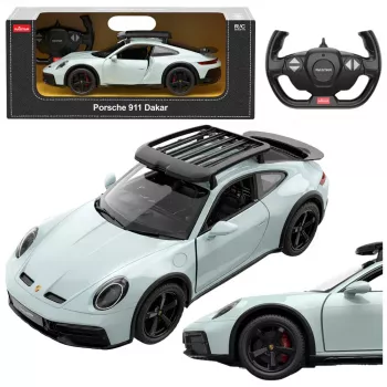 RASTAR Porsche 911 Dakar Standard Version nuotoliniu valdymu automobilis RC 1:14 geltonas
