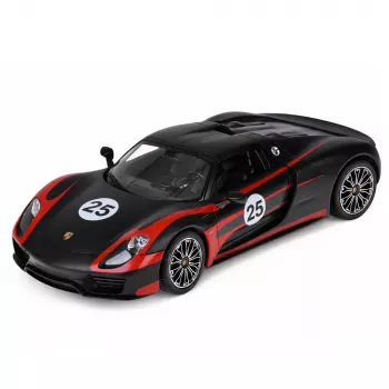 Porsche 918 Spyder Performance nuotoliu valdomas automobilis RC juodas Rastar 1:14