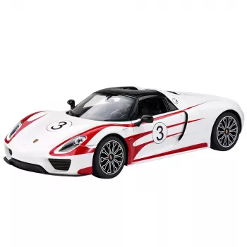 RASTAR Porsche 918 Spyder Performance nuotoliniu valdymu valdomas automobilis baltas 1:14
