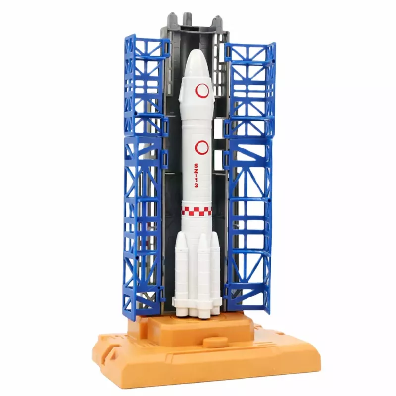 LEAN TOYS Kosmoso rinkinys Kosmonautai Paleidimo bokštas Raketa Space Shuttle Statybiniai blokeliai 300 vnt.