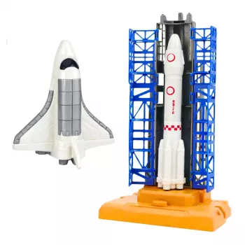 LEAN TOYS Space Station Rocket Shuttle Satellites Cosmonauts Lights