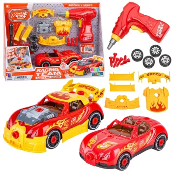 LEAN TOYS Car Tuning Kit Car Screwdriver Lights
