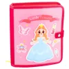 LEAN TOYS 3D Felt Princess Pink Sensorinis Lavinamasis Knygelė