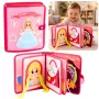 LEAN TOYS 3D Felt Princess Pink Sensorinis Lavinamasis Knygelė