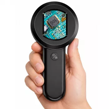 LEAN TOYS Nešiojamas rankinis skaitmeninis mikroskopas HD 100x kamera IPS ekranas 8 LED