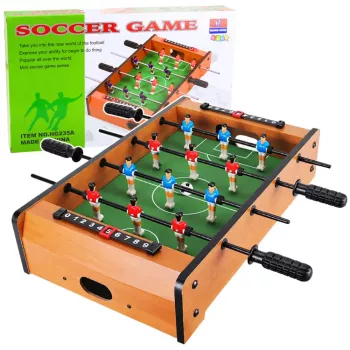 LEAN TOYS Sportinis stalo futbolo žaidimas vaikams, stalas 51 x 31 cm