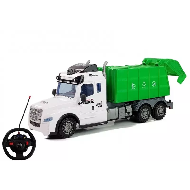 LEAN TOYS Garbage Truck Radio Control R/C 1:16 Scale 2.4 GHz