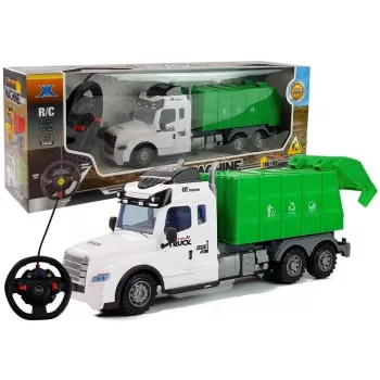 LEAN TOYS Garbage Truck Radio Control R/C 1:16 Scale 2.4 GHz