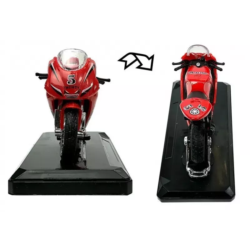 LEAN TOYS Sportinis motociklas su garsais 1:18 4 spalvos
