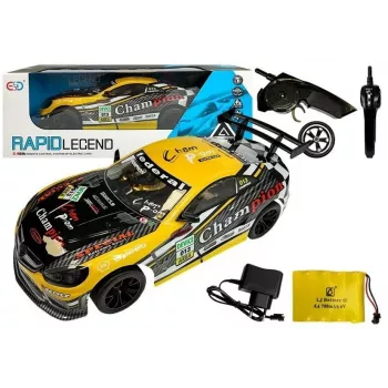 LEAN TOYS Sport Radio Controlled Car 2.4GHz Yellow