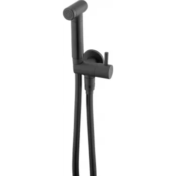 DEANTE Point bidė rinkinys su kampuota jungtimi – laikiklis, chromuotas, 150 cm žarna