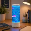 LEAN Decorative Night Lamp LED RGB Aquarium With Fish 16 Colors USB White