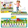 LEAN TOYS Educational Musical Mat Piano Animals Instrument Sounds 100x36 cm