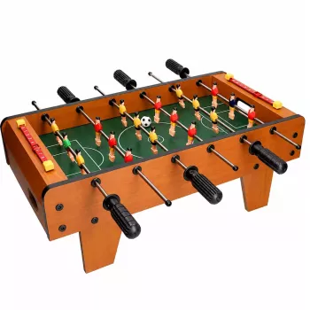 LEAN TOYS Mini stalinis stalo futbolo žaidimas 50x25 cm