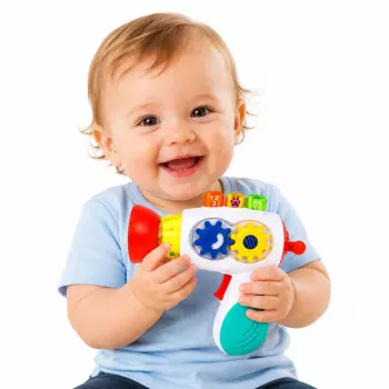 LEAN TOYS Interaktyvi džiovyklė kūdikiams su šviesomis, garsais, pavaromis ir kamuoliukais