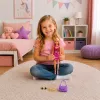 LEAN TOYS Anlily lėlė rožine suknele su rankine, papuošalais ir aksesuarais