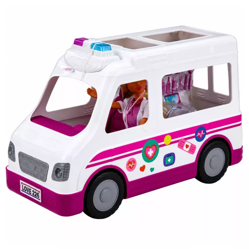 LEAN TOYS Anlily Doll Doctor Nurse Ambulance Medical Accessories