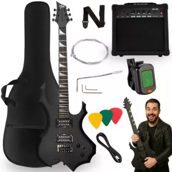 V-TONE EGS 39 MBK elektrinė gitara 4/4, juoda matinė