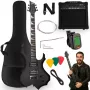 V-TONE EGS 39 MBK elektrinė gitara 4/4, juoda matinė